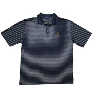 Marbas Italy Filo di Scozia Polo Shirt Mens M Ritz Carlton Jupiter Golf Striped